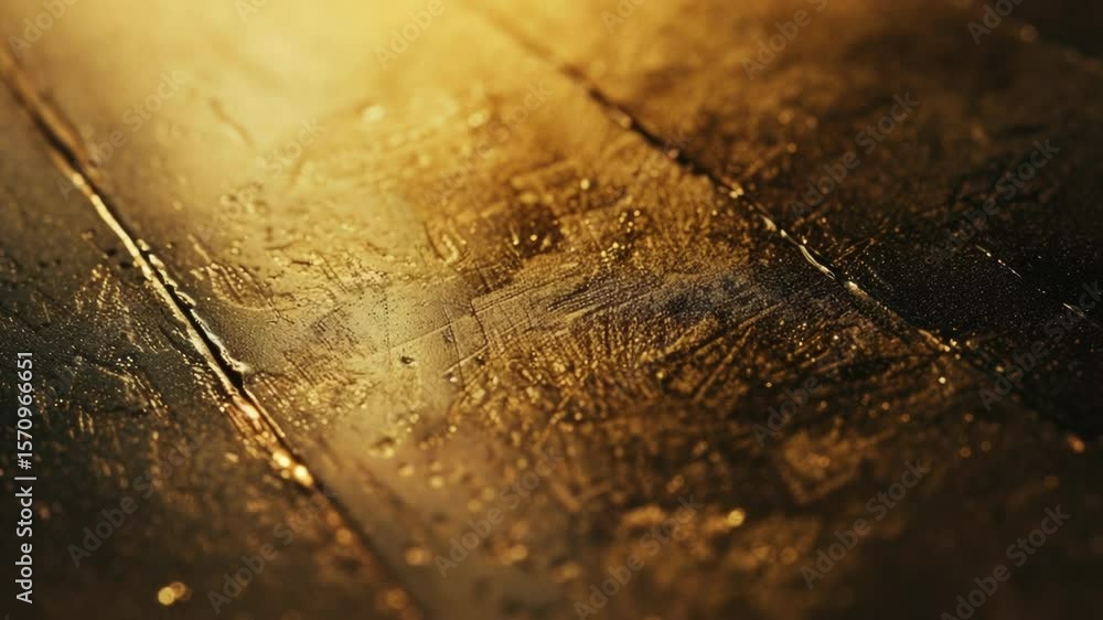 Aufkleber a close-up view of a wet surface on a table, suitable for use in various contexts such as beauty, he