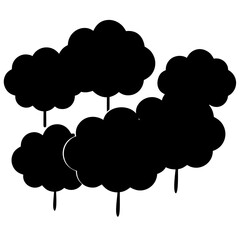 cloud with rain