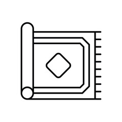 Carpet  vector icon