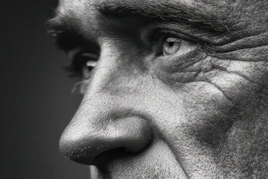 Close-up of Aging Face