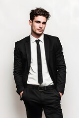portrait of a handsome young businessman
