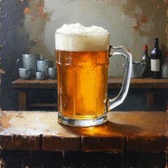 Beer Mug Emoji — 3D Frothy Pint Glass Icon