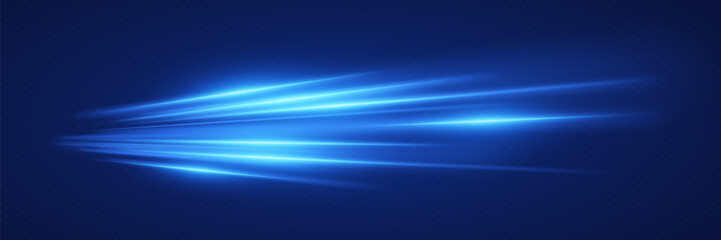 Blue brilliant sparks of speed and light.