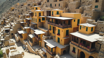 Masuleh Village Iran Terraced Houses Stacked Vertically on Mountainside