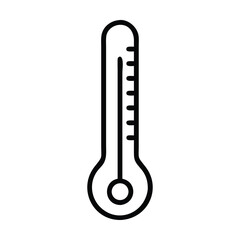 Thermometer half icon set normal temperature vector