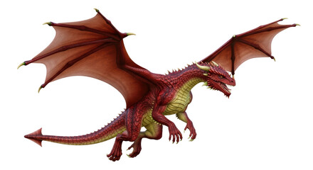 Isolated Flying Dragon