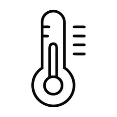 Thermometer half icon set normal temperature vector