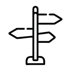 Direction indicator icon outline direction indicator vector icon
