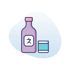 Soju  vector icon