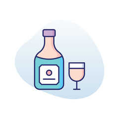 Champagne  vector icon