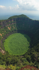 Mount Elgon Uganda Giant Extinct Volcano with Lush Caldera and High Crater Walls