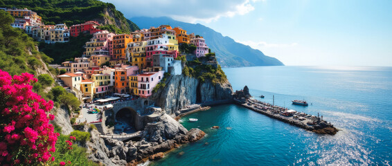 Positano Italy Vibrant Clifftop Village with Terraced Colorful Houses