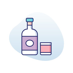 Scotch  vector icon