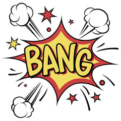 Comic bang graphic design