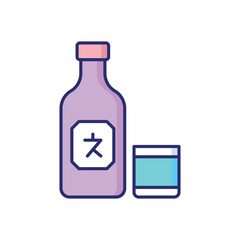 Soju  vector icon