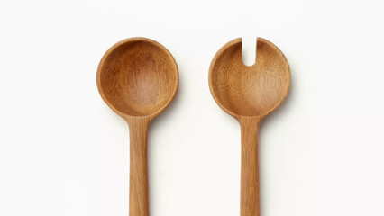 Wooden serving spoons displayed side by side on a neutral background highlighting their unique designs and craftsmanship.