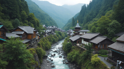 Kiso Valley Japan — Historic Trail Villages Surrounded by Forested Mountains and Waterfalls
