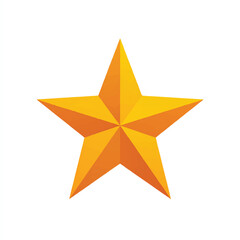 star isolated in White Background, star vector, Flat lay vector illustration