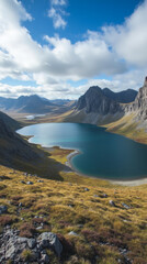 Rondane National Park Norway Colorful Tundra Crystal Lakes Sharp Ridges Under Arctic Skies