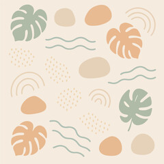 A subtle and calming abstract botanical pattern. Perfect for backgrounds, textiles, or adding a touch of nature-inspired design to any project.