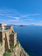 Palazzo D'Avalos, main building of Terra Murata, Procida, Italy, built in 1500 and in 1830 converted into a prison that was closed in 1988