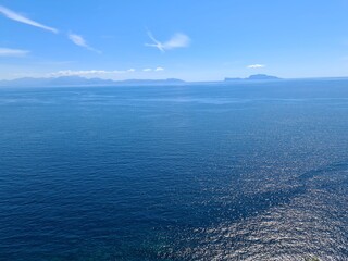 Sea view from Terra Murata, Procida island, Italy