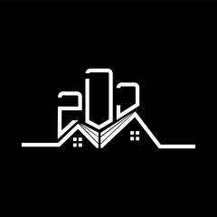ZDJ Real State logo design, ZDJ simple and modern logo. ZDJ luxurious alphabet design