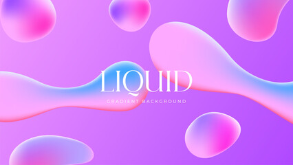 abstract liquid gradient background with vibrant blue color