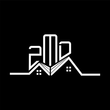 ZMD Real State logo design, ZMD simple and modern logo. ZMD luxurious alphabet design