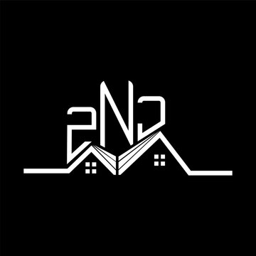 ZNJ Real State logo design, ZNJ simple and modern logo. ZNJ luxurious alphabet design
