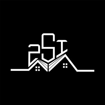 ZSI Real State logo design, ZSI simple and modern logo. ZSI luxurious alphabet design