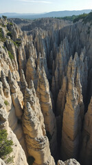 Tsingy de Namoroka Madagascar Limestone Labyrinth with Needle-Like Towers and Hanging Trails