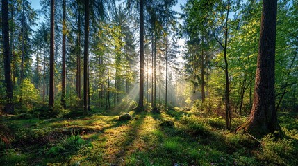 Fototapeta premium morning in the forest