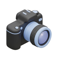 Stylish 3D Camera Icon for Photographers and Photography Enthusiasts