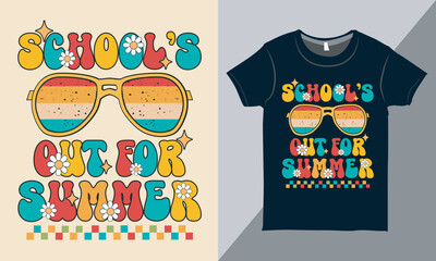 Back to School Shirt Design Vector, Perfect Teacher Gift, Retro Back to School Shirt, Typography Design