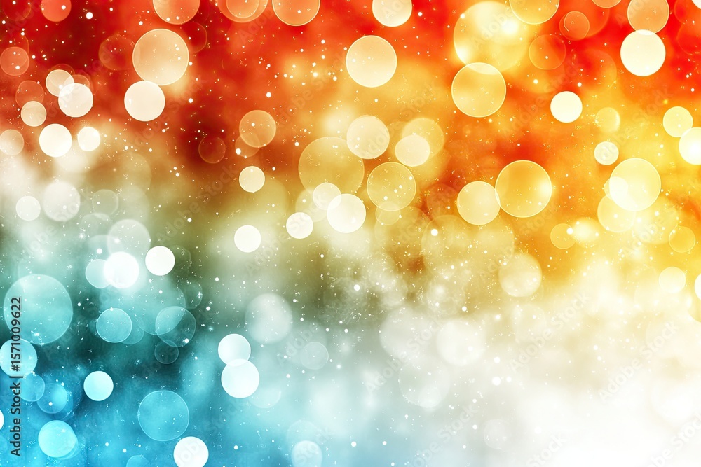 Wall mural colorful abstract background with bokeh effect. light spots mix with colorful lights