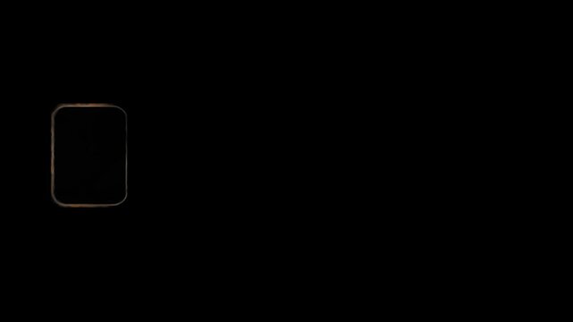 Authentic Super 8 Film sprocket hole for retro vintage effect. High quality 4k footage