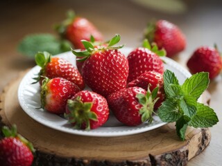strawberries in a bowl