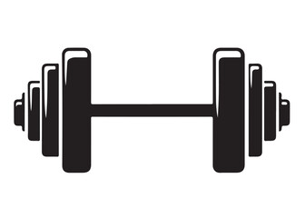 barbell logo silhouette vector, barbell logo icon vector, dumbbell black silhouette vector logo illustration, weightlifting equipment silhouette vector logo, barbell logo silhouettes vector