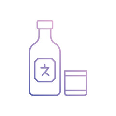 Soju  vector icon