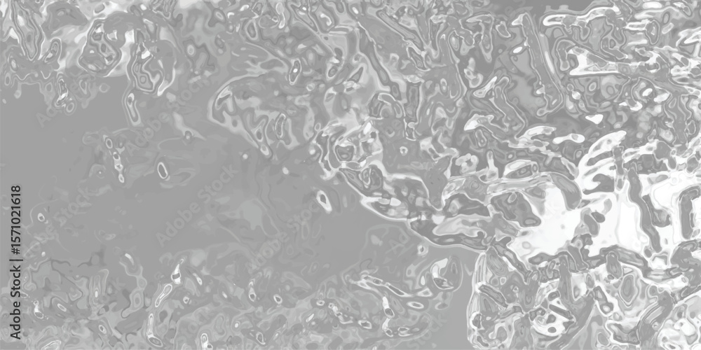 Poster abstract liquid art form in grayscale illustrating fluidity and movement ideal for digital backgroun