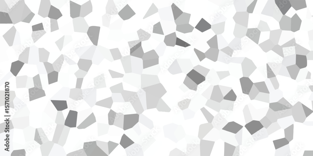 Aufkleber abstract mosaic pattern with geometric shapes in varying shades of grey creating a modern and visual