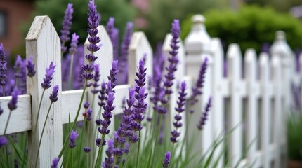 Naklejka premium lavender in the garden