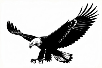 Obraz premium eagle on a white background