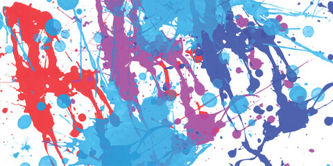Colorful abstract paint splatter background artwork suitable for graphic design and digital art projects featuring vibrant hues