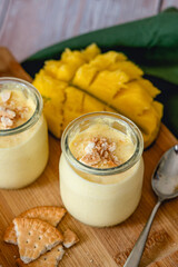 homemade mango mousse recipe with fresh fruit