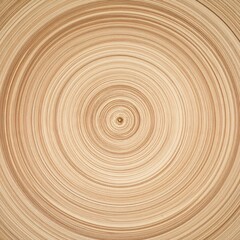 Fototapeta premium Light Brown Wooden Texture with Concentric Circles