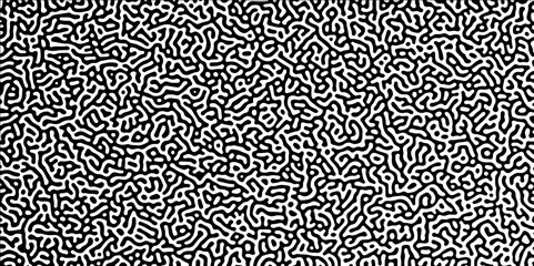 Abstract truing organic wallpaper Turing reaction diffusion monochrome seamless pattern with chaotic motion. Turing reaction diffusion monochrome seamless pattern with chaotic motion.