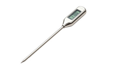 Digital Food Thermometer Isolated on White.