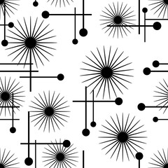 Seamless abstract geometric pattern. Vector Illustration.